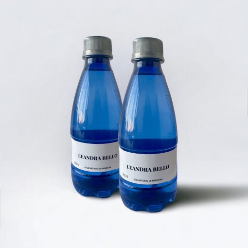 Botella agua natural personalizada muestra x2